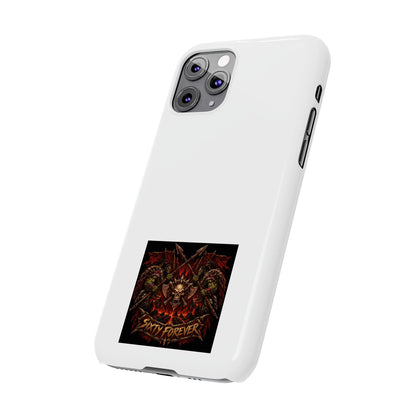 Slim Phone Case — 'Sixty Forever' Gothic Skull & Wings Design