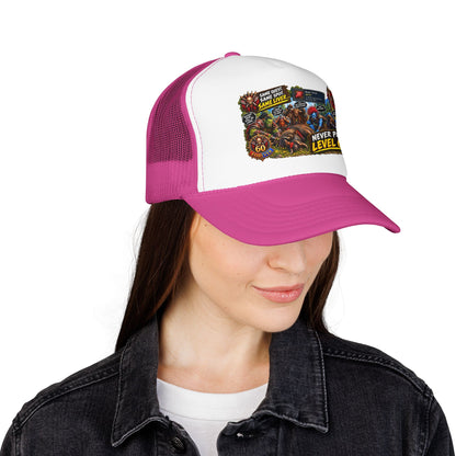 Red 'Til Dead Trucker Hat — Horror Zombie Foam Mesh Cap