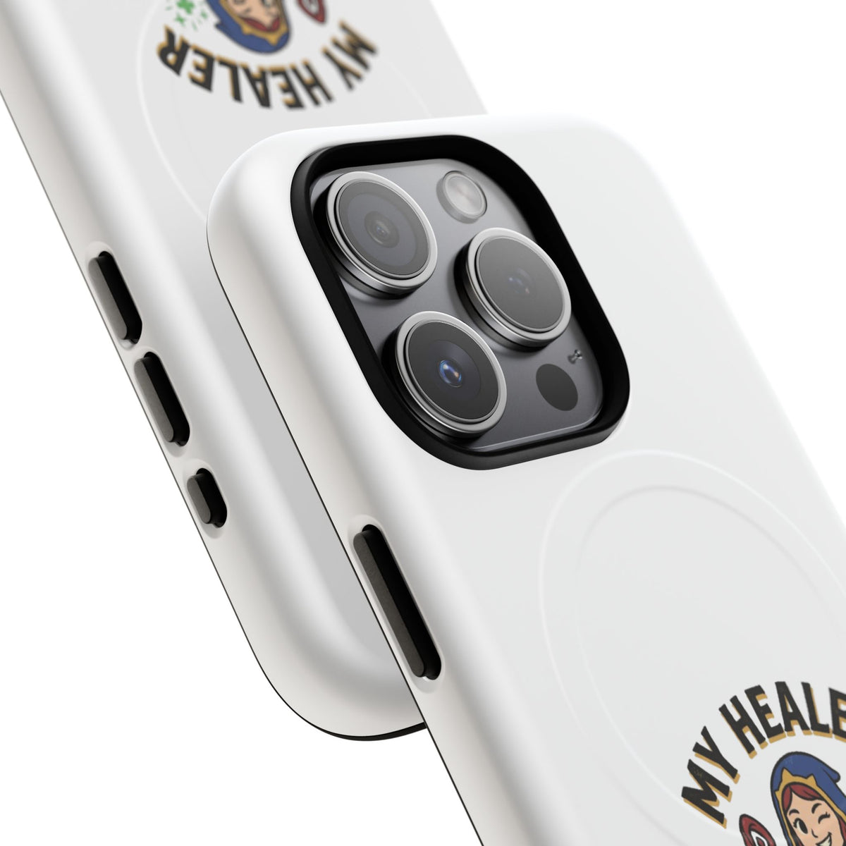 Phone Case — “My Healer Is My Wife” Cute RPG Healer Design, Tough Magnetic Protective Case