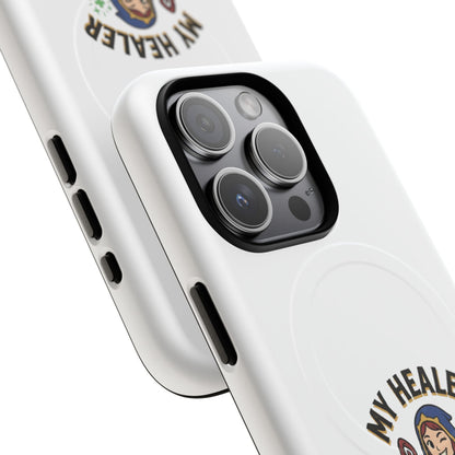 Phone Case — “My Healer Is My Wife” Cute RPG Healer Design, Tough Magnetic Protective Case
