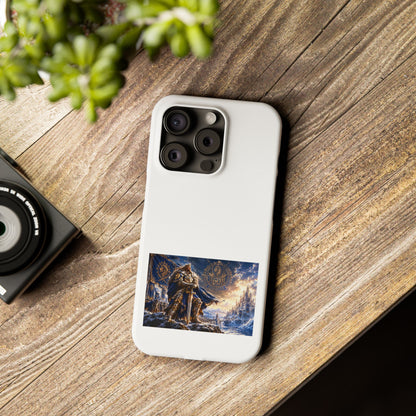 Viking Warrior Slim Phone Case — Norse Saga Art