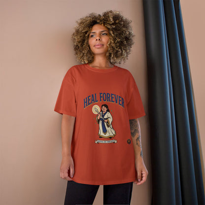 Heal Forever T-Shirt — Retro Saint Healing Graphic Tee