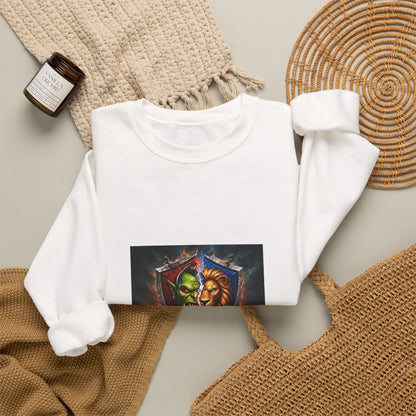 Fantasy Crest Crewneck Sweatshirt — "Forever" Shield Graphic