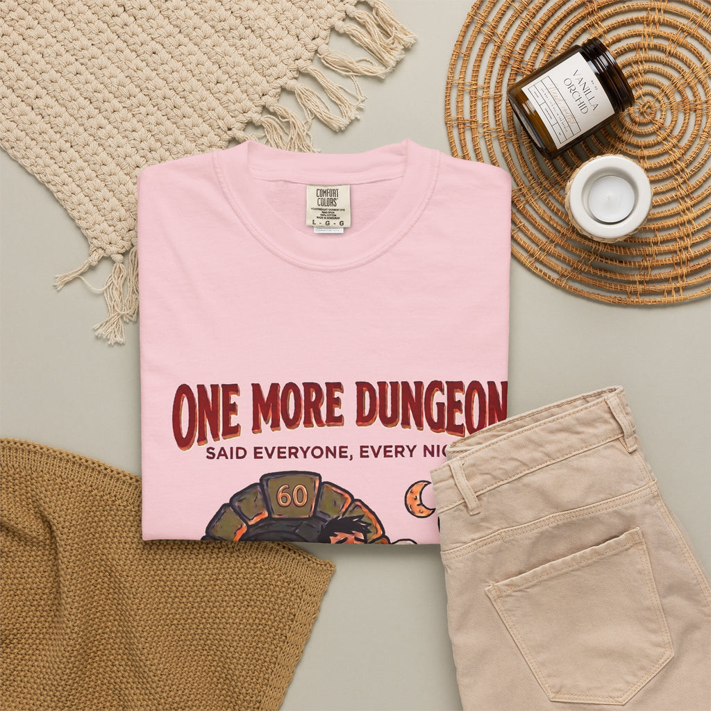 One More Dungeon T-Shirt — Funny RPG Gamer Tee