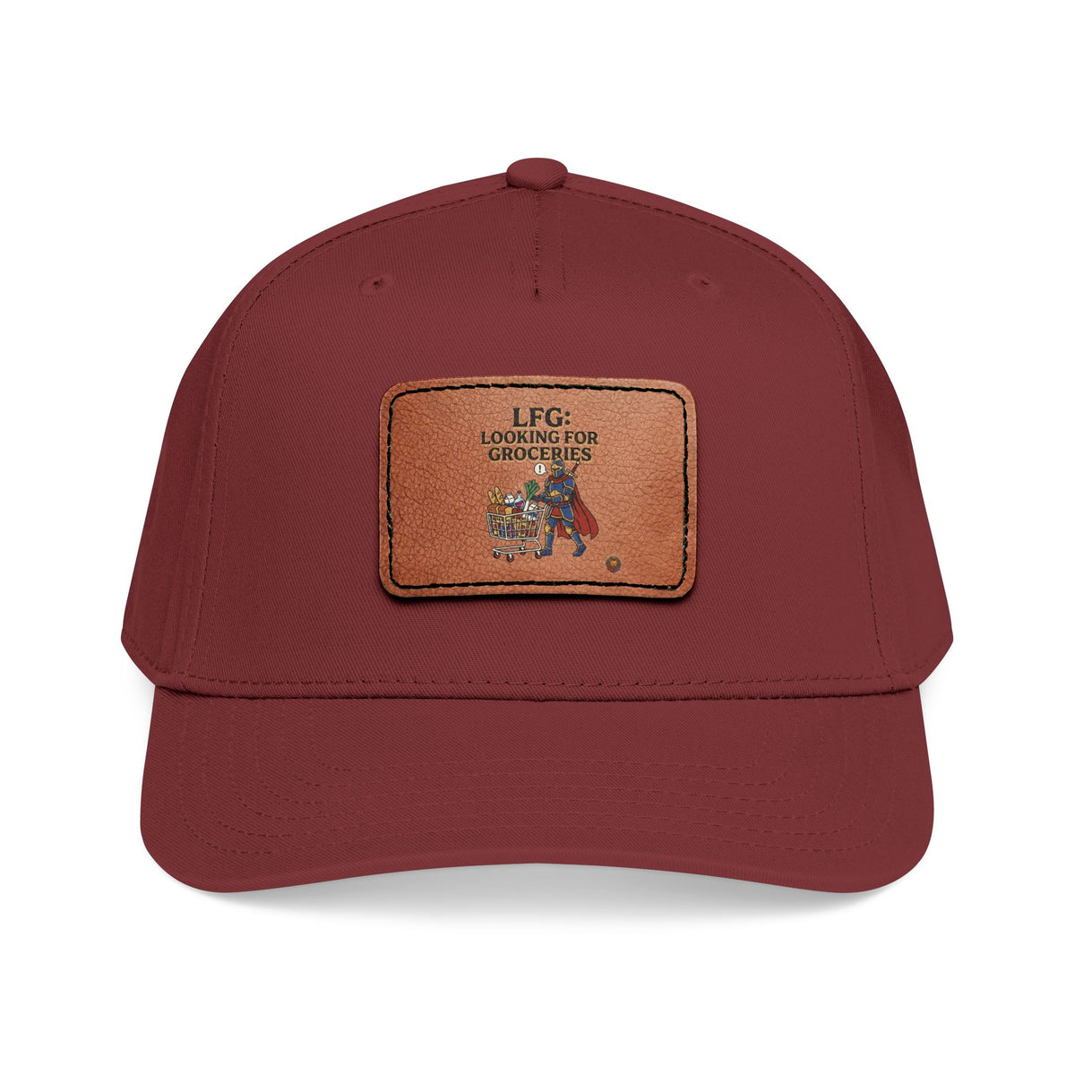 Leather Patch Baseball Cap — 'Need More Greens' Garden Hat