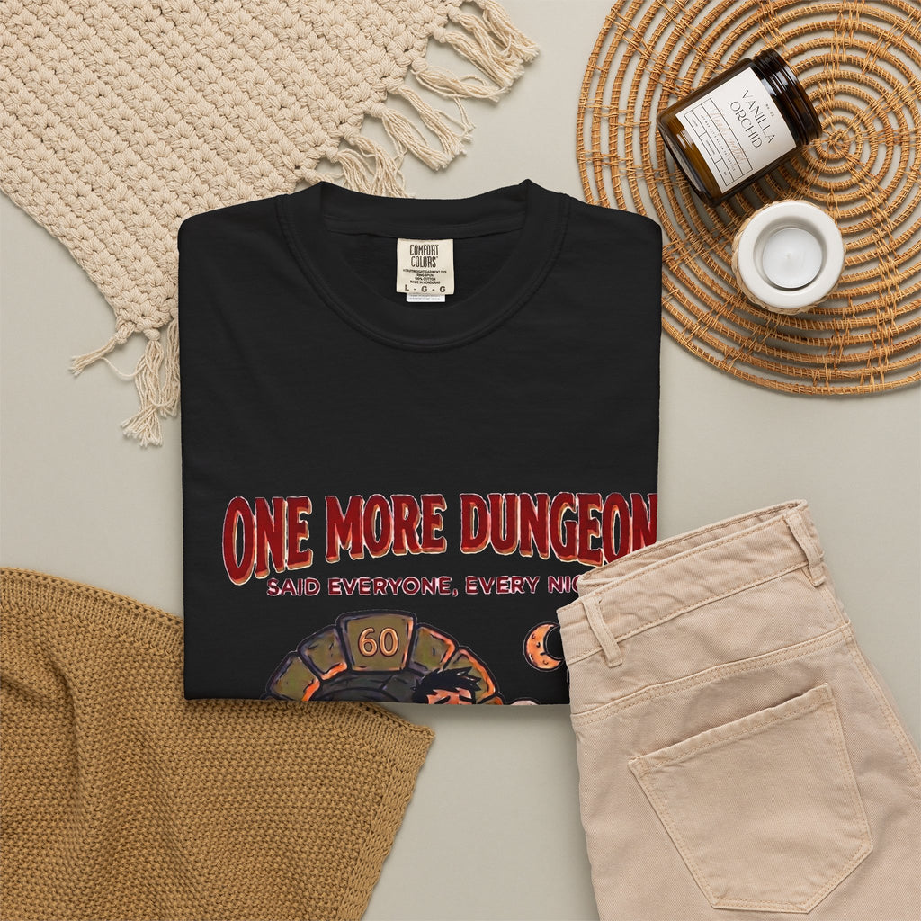 One More Dungeon T-Shirt — Funny RPG Gamer Tee
