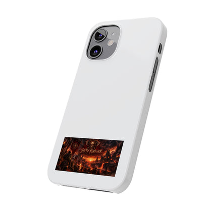 Slim Phone Case — Dark Fantasy Cityscape "Soft Panic" Design