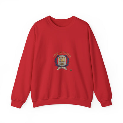 60th Birthday Crewneck Sweatshirt – "Level 60 Forever" Retro Badge