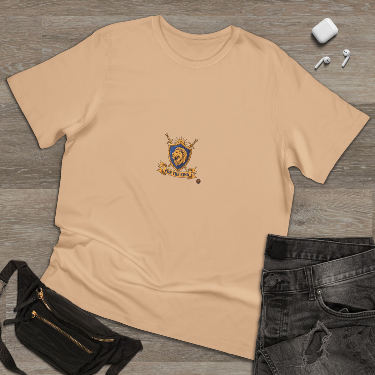 Lion Crest T-Shirt — Medieval Heraldry Emblem Tee