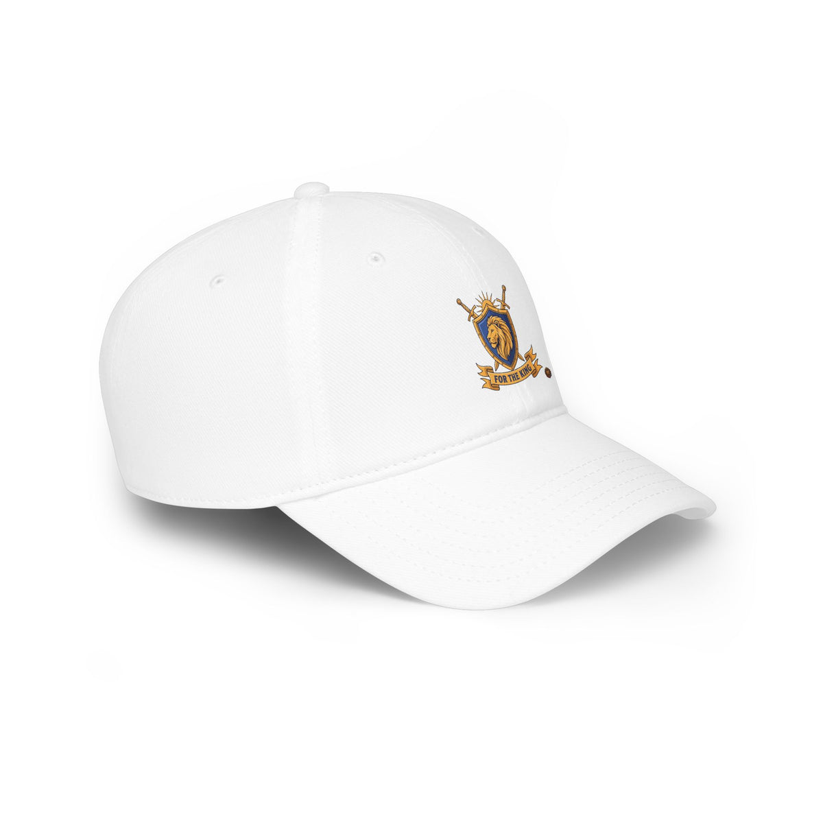 Lion Crest Cap — "For The King" Low Profile Baseball Hat