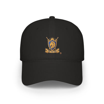 Lion Crest Cap — "For The King" Low Profile Baseball Hat