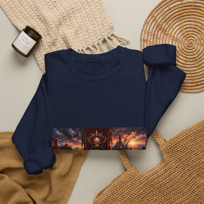Crewneck Sweatshirt — Red Dead Scenic Game Logo Graphic