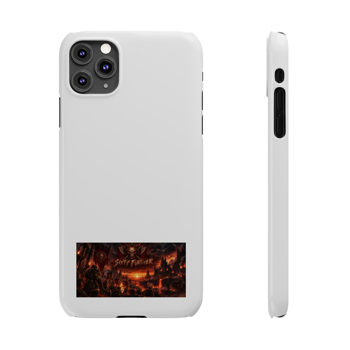 Slim Phone Case — Dark Fantasy Cityscape "Soft Panic" Design