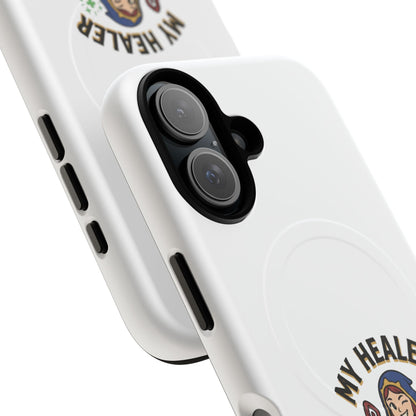 Phone Case — “My Healer Is My Wife” Cute RPG Healer Design, Tough Magnetic Protective Case