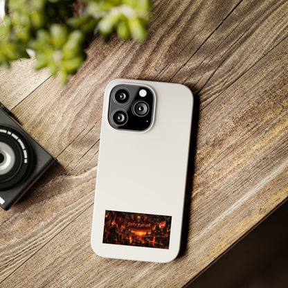 Slim Phone Case — Dark Fantasy Cityscape "Soft Panic" Design