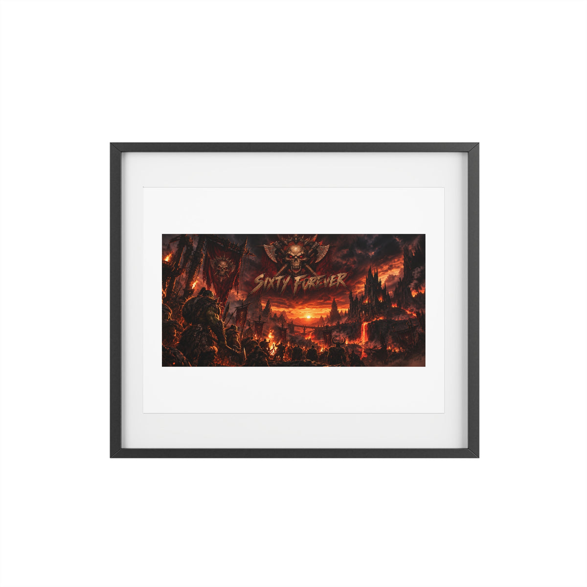 Framed Poster — Dark Fantasy 'Sinner' Matte Art Print
