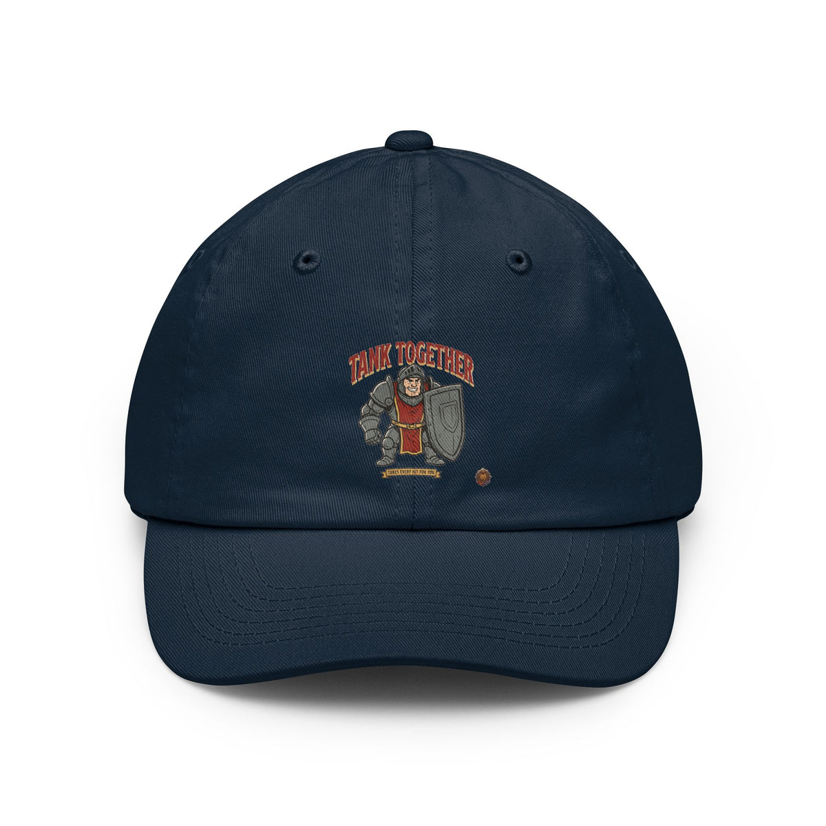 Think Together Dad Hat — Vintage Shield Emblem Baseball Cap