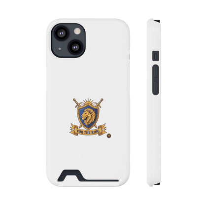 Lion Crest Phone Card Case — 'For The King' Slim Wallet Phone Case