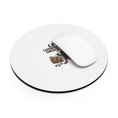 Mouse Pad — "LFG: Looking for Groceries" Funny Gamer Shopping Desk Mat
