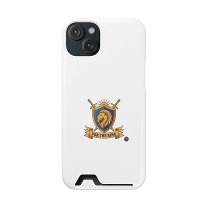 Lion Crest Phone Card Case — 'For The King' Slim Wallet Phone Case