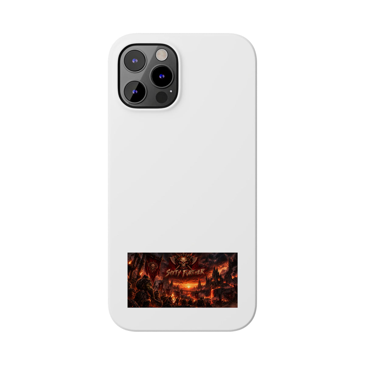 Slim Phone Case — Dark Fantasy Cityscape "Soft Panic" Design