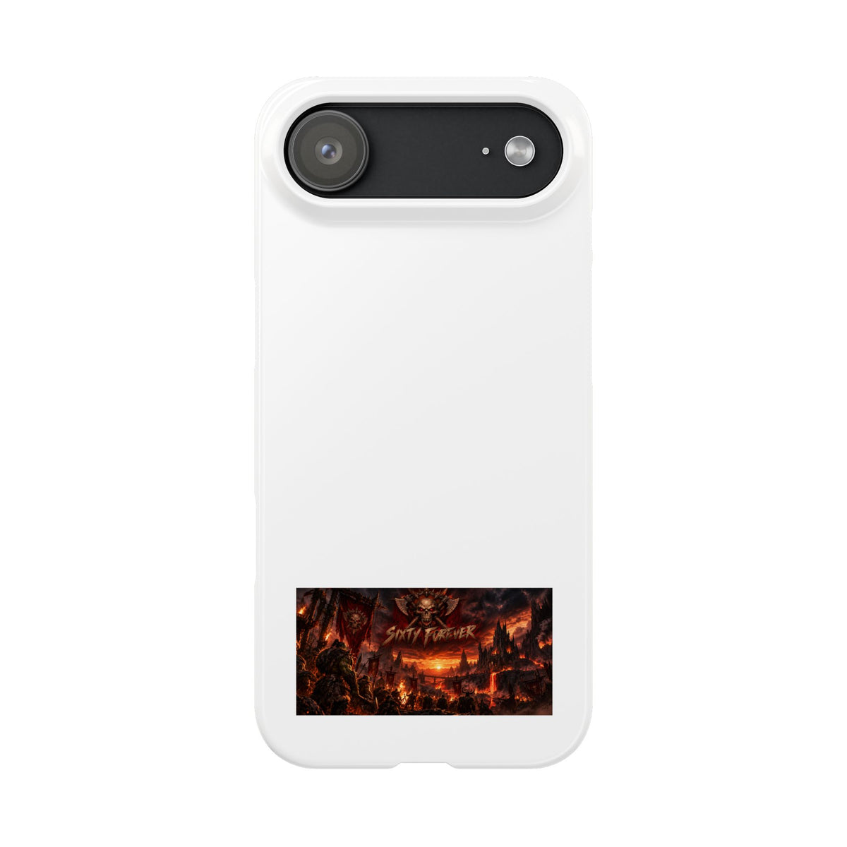 Slim Phone Case — Dark Fantasy Cityscape "Soft Panic" Design