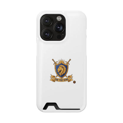 Lion Crest Phone Card Case — 'For The King' Slim Wallet Phone Case