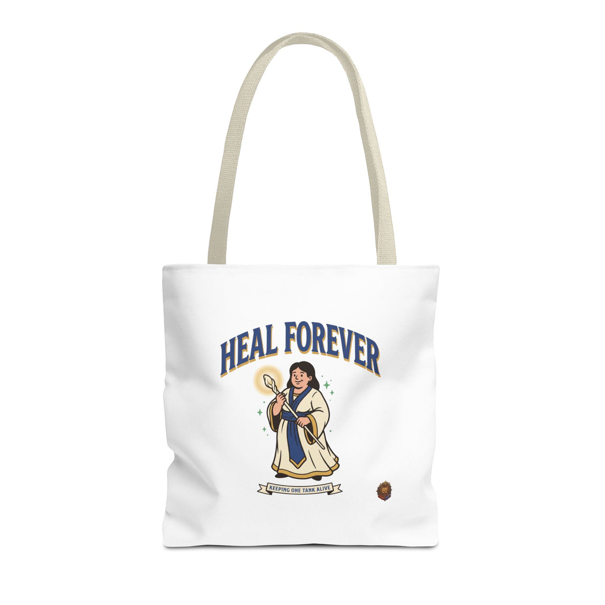 Heal Forever Tote Bag — Cute Cleric RPG Healing Illustration Tote