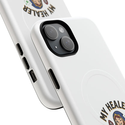 Phone Case — “My Healer Is My Wife” Cute RPG Healer Design, Tough Magnetic Protective Case