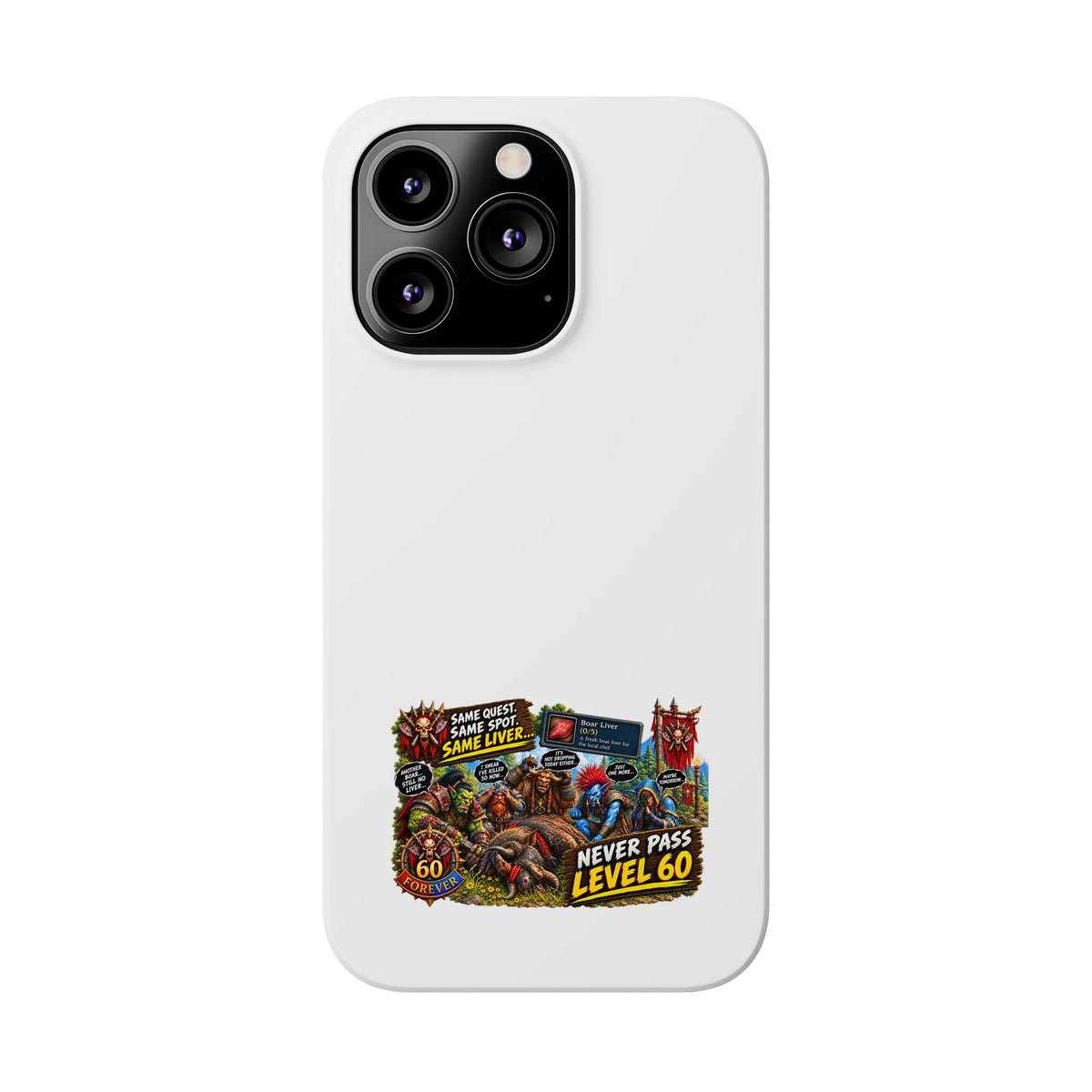 Level 60 Gamer Collage Slim Phone Case