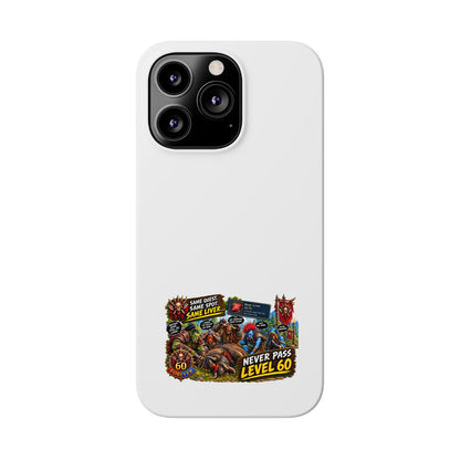 Level 60 Gamer Collage Slim Phone Case