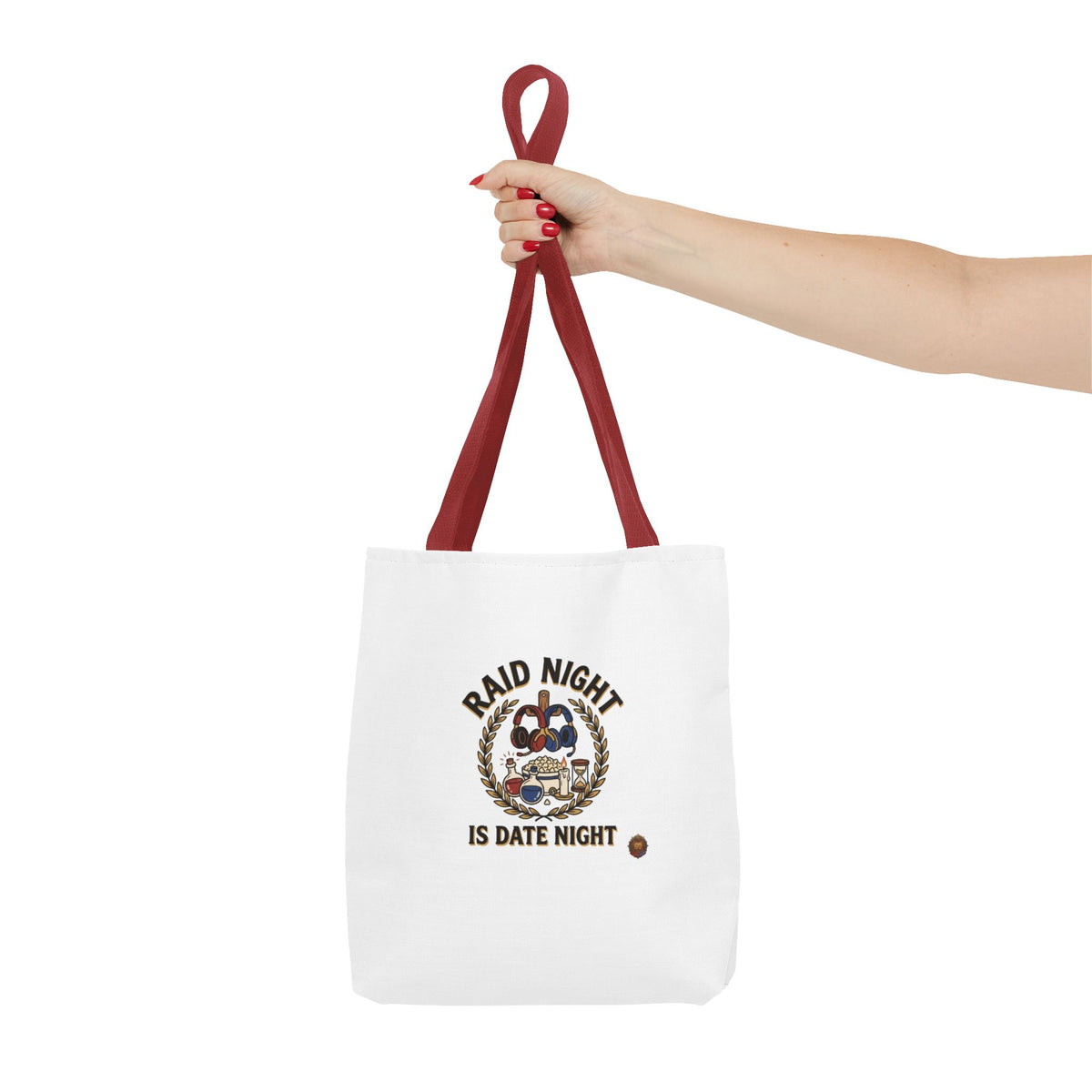 Raid Night Is Date Night Tote Bag — Military Police Themed Canvas Tote