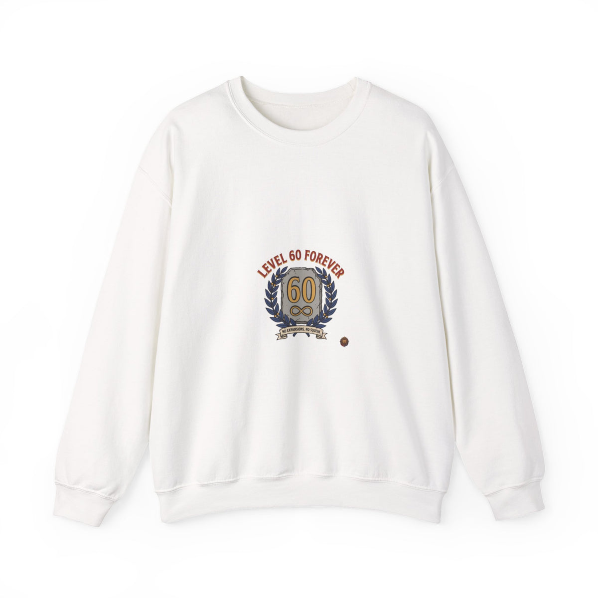 60th Birthday Crewneck Sweatshirt – "Level 60 Forever" Retro Badge