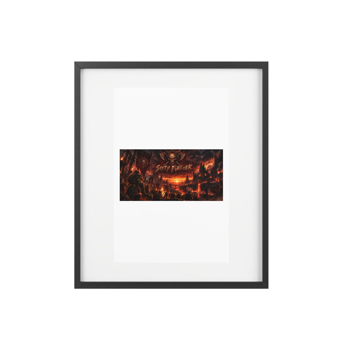 Framed Poster — Dark Fantasy 'Sinner' Matte Art Print