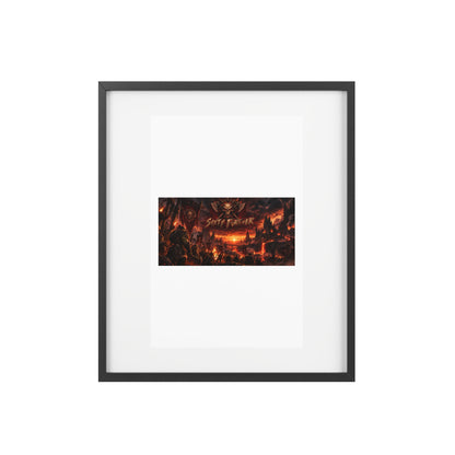 Framed Poster — Dark Fantasy 'Sinner' Matte Art Print