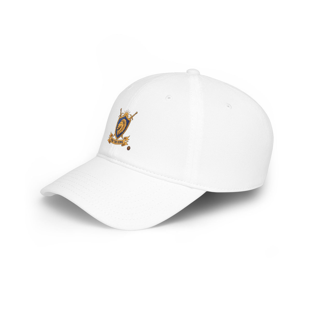Lion Crest Cap — "For The King" Low Profile Baseball Hat