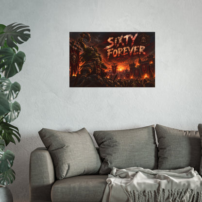 Sixty Forever War-Art Poster — Dark Fantasy Fine Art Print