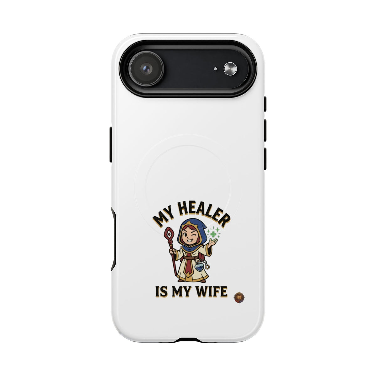 Phone Case — “My Healer Is My Wife” Cute RPG Healer Design, Tough Magnetic Protective Case