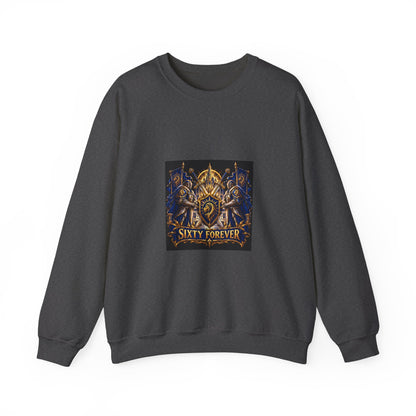 Crewneck Sweatshirt — Sixty Forever Ornate Shield Graphic