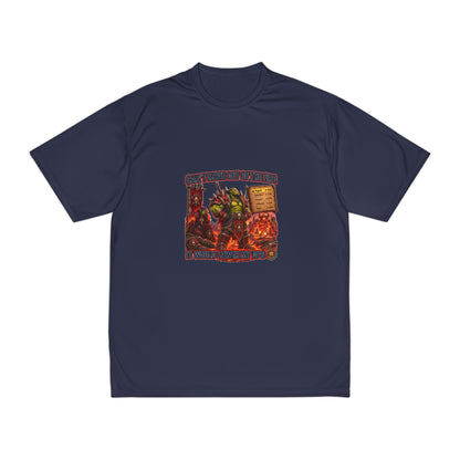 Gaming T-Shirt — "Can't Move Out of the Fire, It Would Lower My DPS" Humorous RPG Gamer Tee