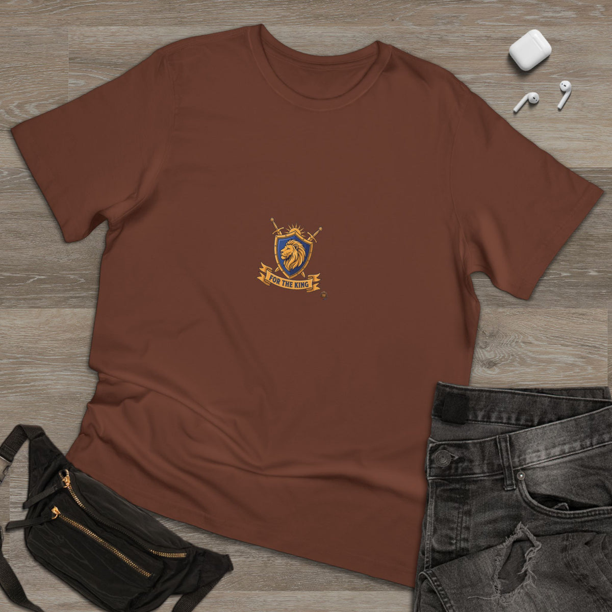 Lion Crest T-Shirt — Medieval Heraldry Emblem Tee