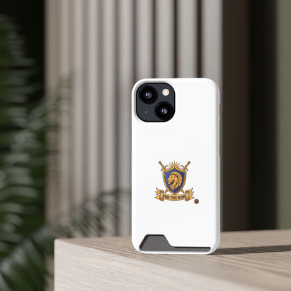 Lion Crest Phone Card Case — 'For The King' Slim Wallet Phone Case