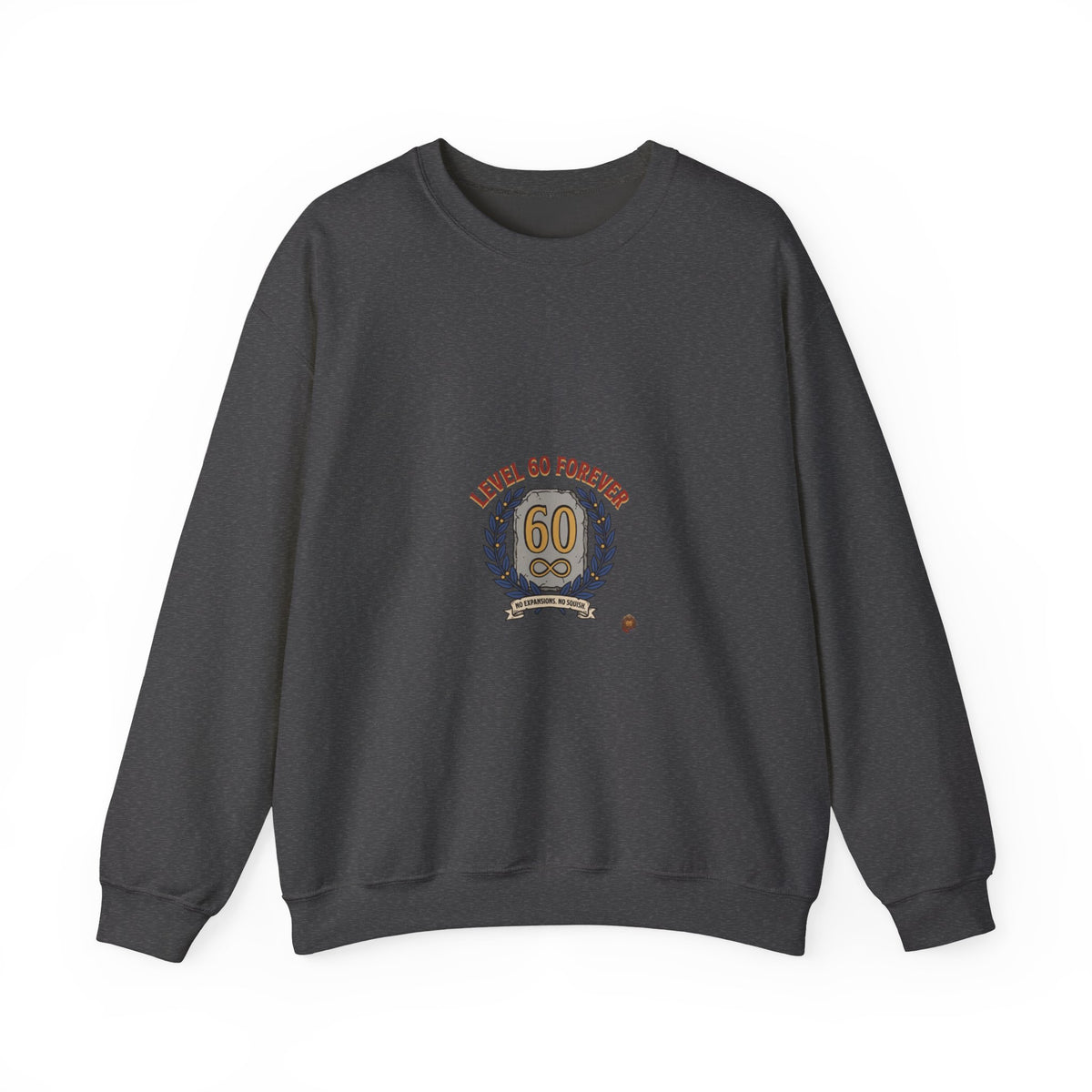 60th Birthday Crewneck Sweatshirt – "Level 60 Forever" Retro Badge