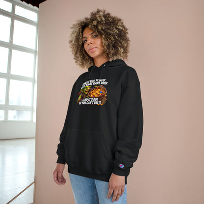 Gamer Meme Hoodie — "Then You Finally Get That Rare Drop and It's BoE So You Can't Use It"