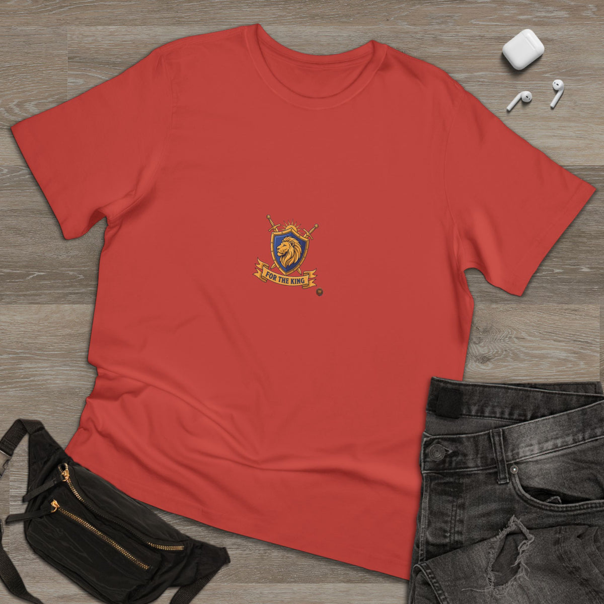 Lion Crest T-Shirt — Medieval Heraldry Emblem Tee