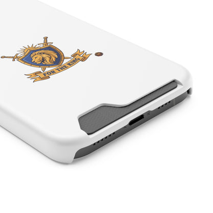 Lion Crest Phone Card Case — 'For The King' Slim Wallet Phone Case