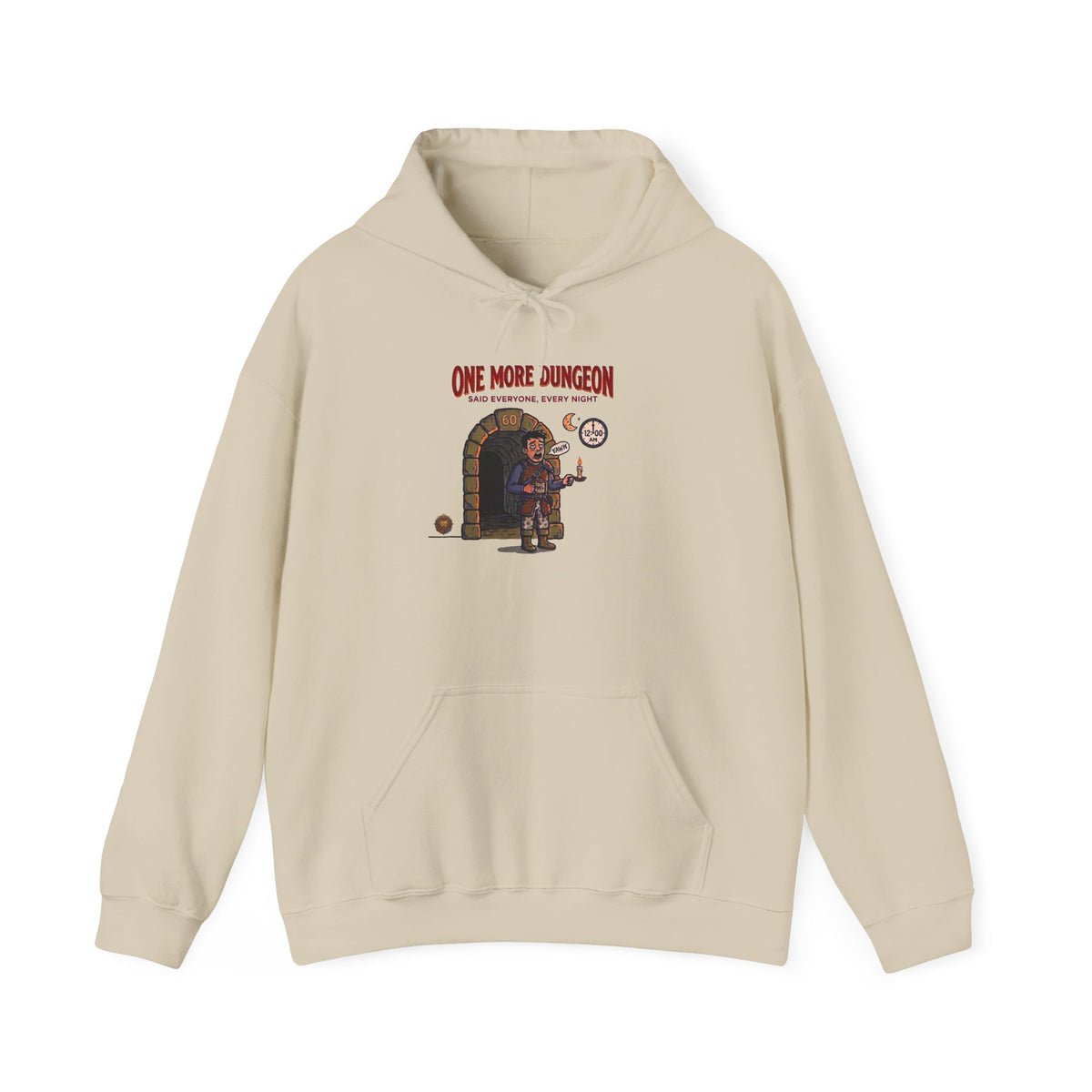 Hoodie – 'Said Everyone, Every Night' Retro Dungeon Gamer Graphic Hoodie