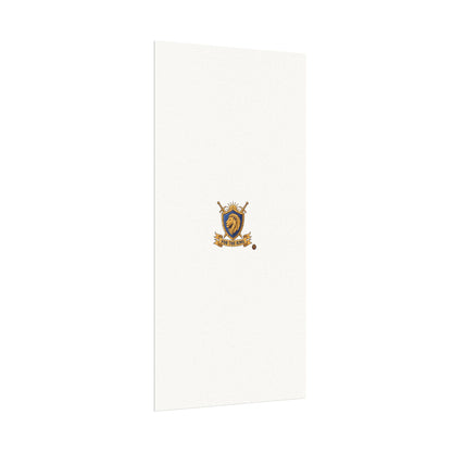 Lion Crest Watercolor Poster — 'Bow to the King' Matte Art Print
