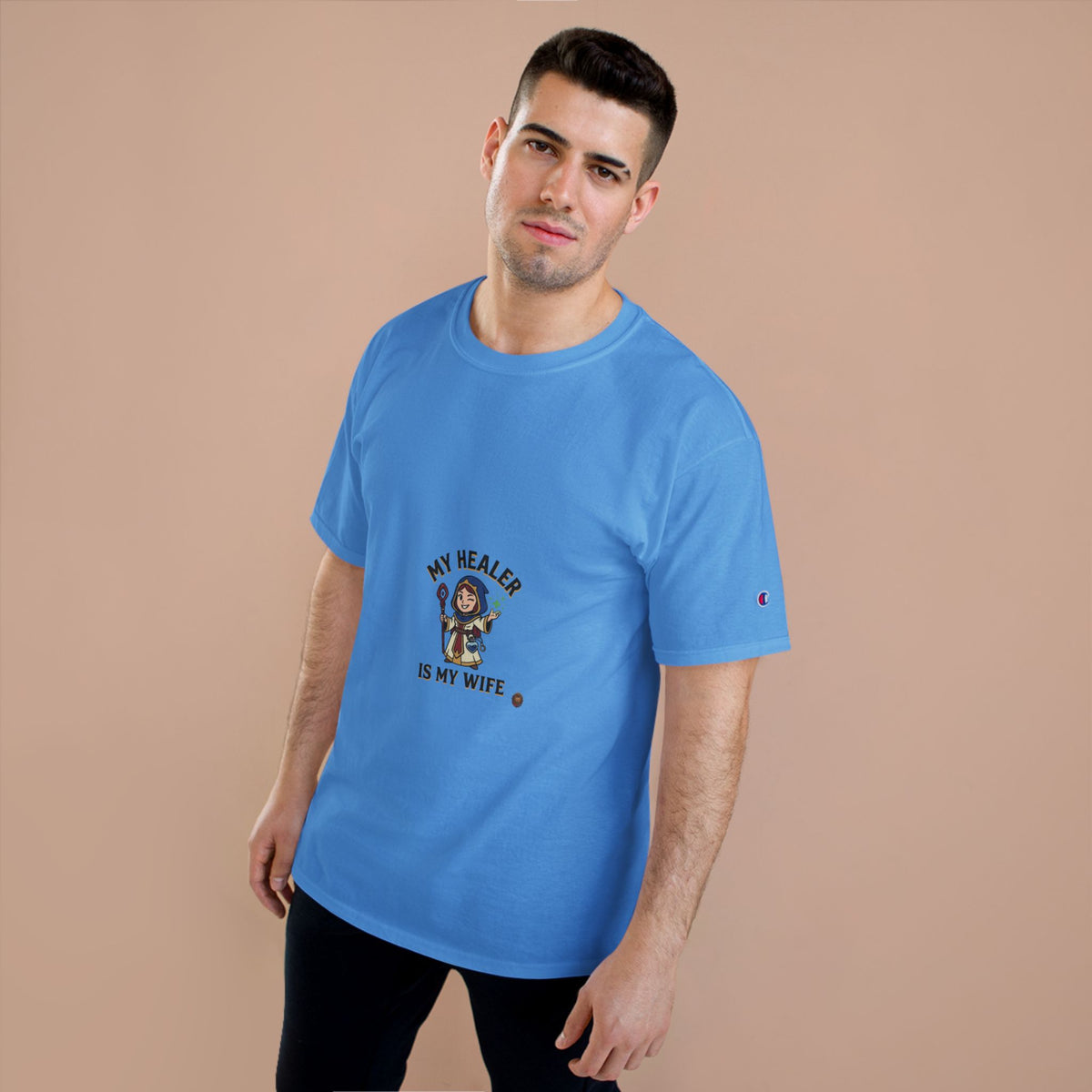 My Healer Is My Wife T-Shirt — Cute Gamer/Healer Wife Tee