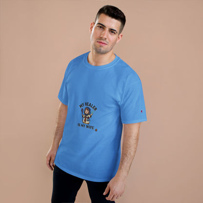 My Healer Is My Wife T-Shirt — Cute Gamer/Healer Wife Tee